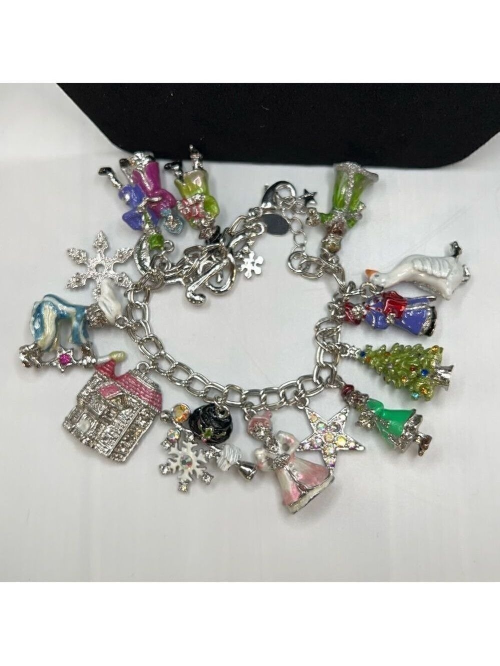 Kirks Folly Holiday Charm Bracelet Charles Dickens “A Christmas Carol”